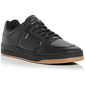 Saint Laurent Mens Black Lace-Up Man Made Other Sports Shoes New